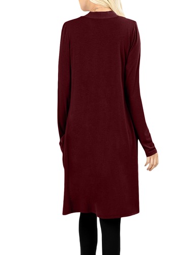NE PEOPLE Damen Basic Langarm vorne offen lässig Taschen Cardigan NEUJ1440 - Bild 80 von 125