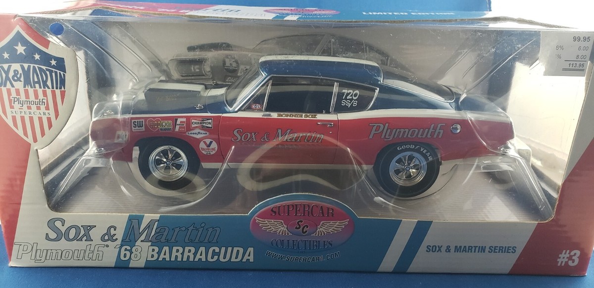 Supercar Collectable Sox And Martin 1968 Plymouth 68' Barracuda 1