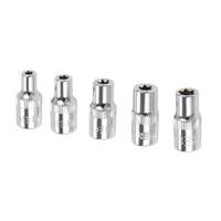 "1/4\" Antrieb AußEn-Torx-SteckschlüSselsatz, Flach, E4, E5, E6, E7, E8 Cr-V-Stahl"