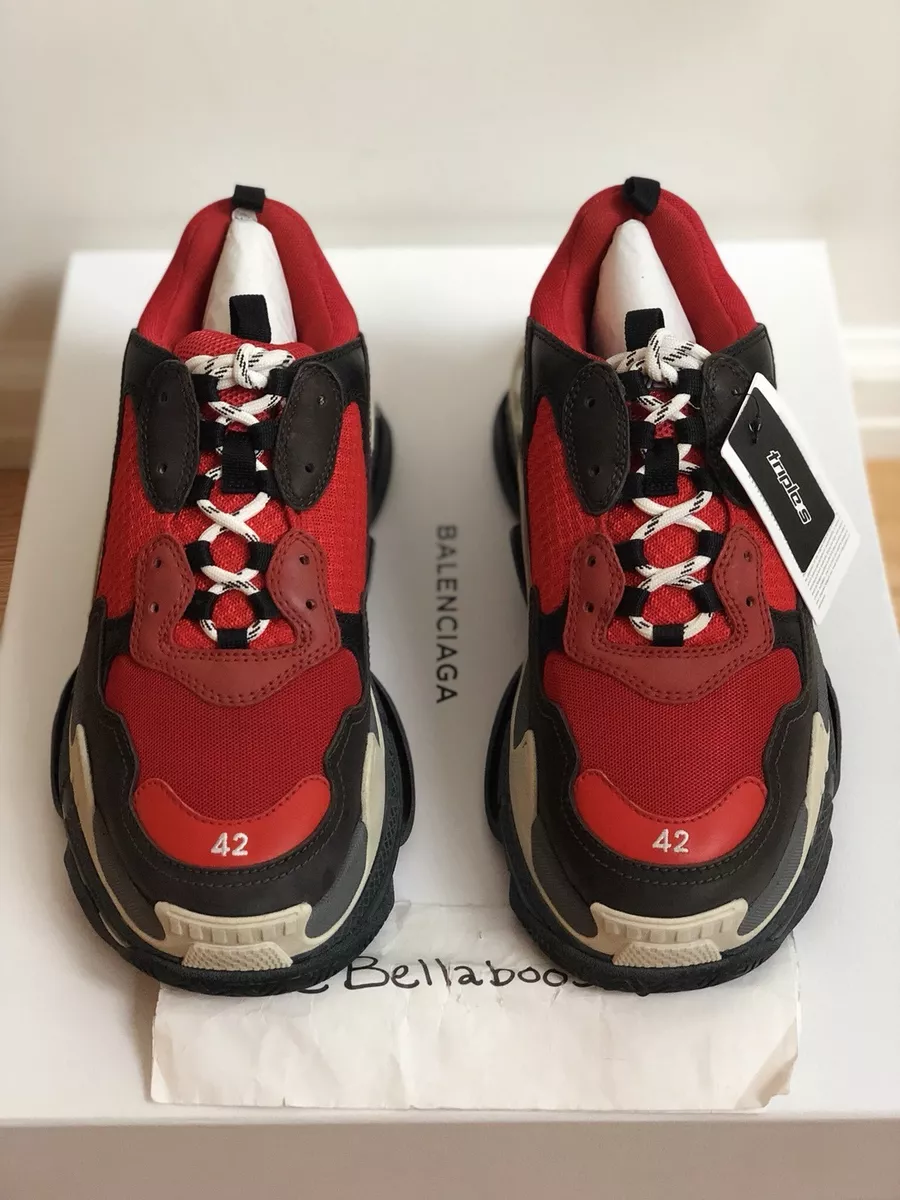 Balenciaga Triple S Trainer Sneaker in RED sizes 39 & 40