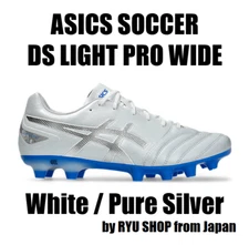 ASICS Soccer Cleats DS LIGHT PRO WIDE 1103A110.103 White / Pure Silver