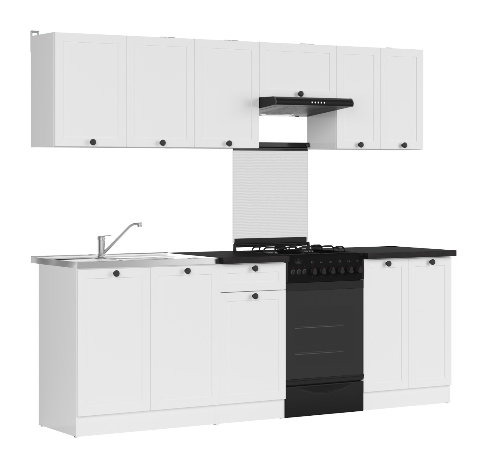 7 kitchen units set, white matt fronts, kitchen units Junona 230cm eBay