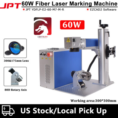 【US Stock】60W JPT M7 E2 Mopa Fiber Laser Engraver Marking Machine Color Marking
