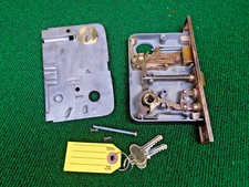 REMANUFACTURED RUSSWIN P1248 ENTRY LOCK w/CYLINDER & KEY 7 3/4" FACE (58660-11)