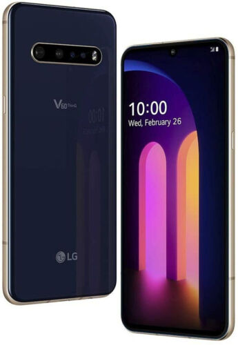 NEW LG V60 ThinQ 5G LMV600AM - 128GB - Classy Blue (AT&T) Single SIM SmartPhone - Picture 1 of 9