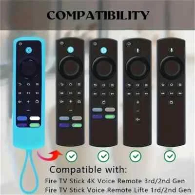 CUSTODIA SILICONE COVER TELECOMANDO PROTETTIVA AMAZON FIRE TV STICK LITE ALEXA