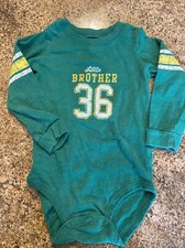 Baby Boy Little Brother One-piece Oufit Size 18 Months Euc