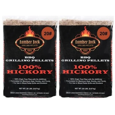 Lumber Jack 100% Hickory BBQ Grilling Pellets