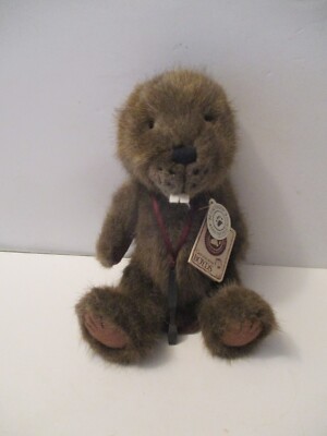 Boyd s Bears 11'' Bucky Beaverdam Jointed Beaver Plush With Tooth Brush Mint 1988