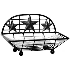 New Primitive Country Farmhouse Bathroom Kitchen BLACK STAR SOAP DISH Holder 