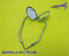 Fit YAMAHA C50 C70 C90  Round  Mirror SET 8mm.    [mi38221]