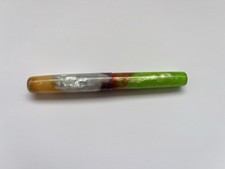 New Hinze Fountain Pen Company Prototype Resin Broad Nib Neon Writing Handmade