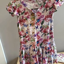 Posh Peanut Bamboo Bodysuit Twirl Dress Size 18-24M