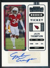 2022 Panini Contenders Jalen Thompson Rookie Ticket Auto