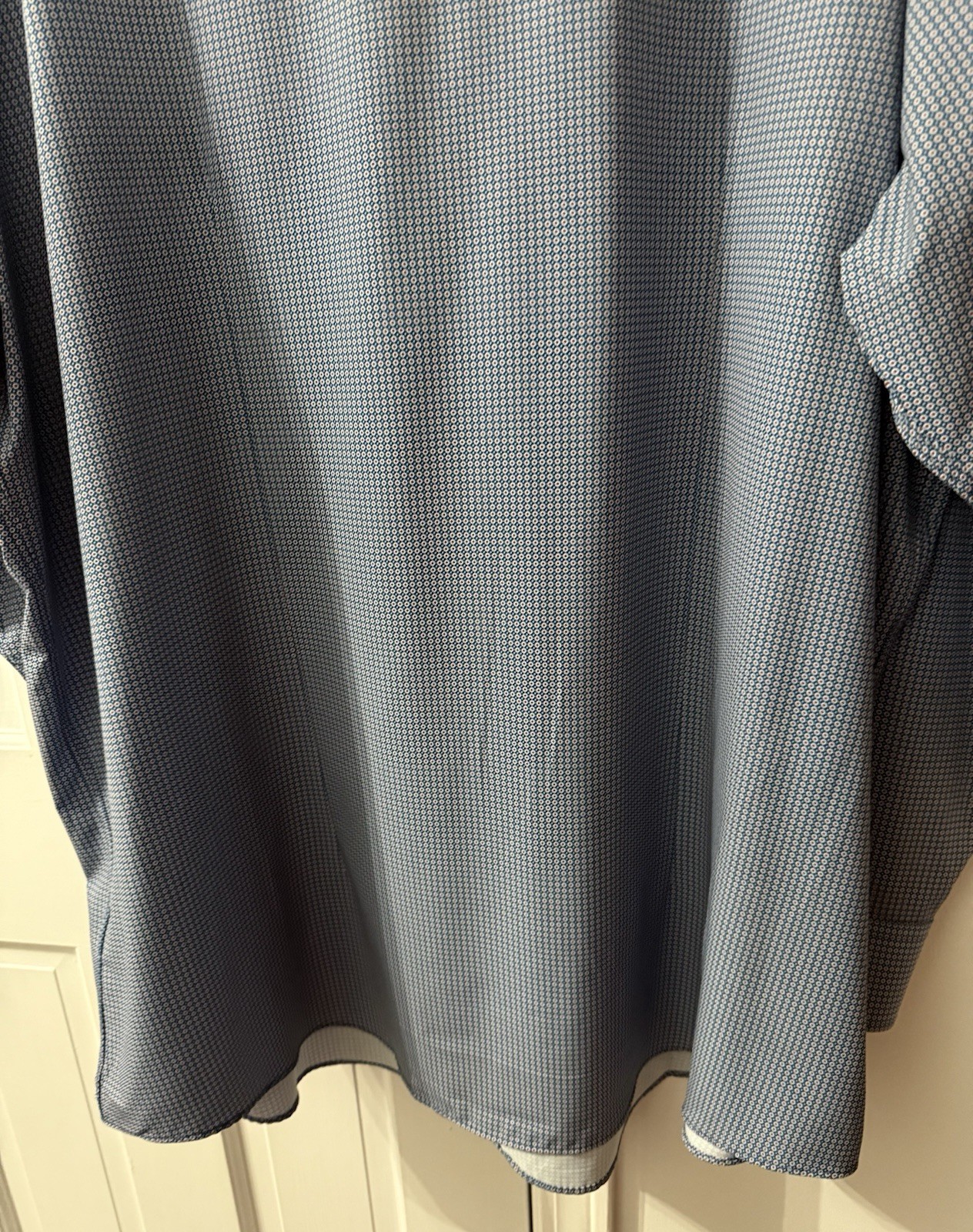 Murano Performance Long Sleeve Button Down Blue/W… - image 12