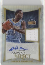 2012-13 Panini Select Silver Prizm 99/199 Jordan Hamilton #259 Auto 9oy