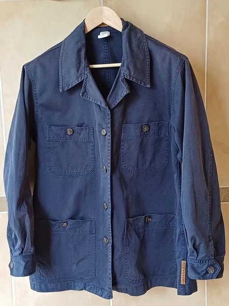 Women Anne Klein Jacket Grey Denim 36 / S / 44
