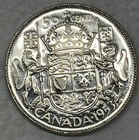 1953 Canada Silver Fifty Cents Uncirculated BU Half Dollar. BEAUTIFUL !!