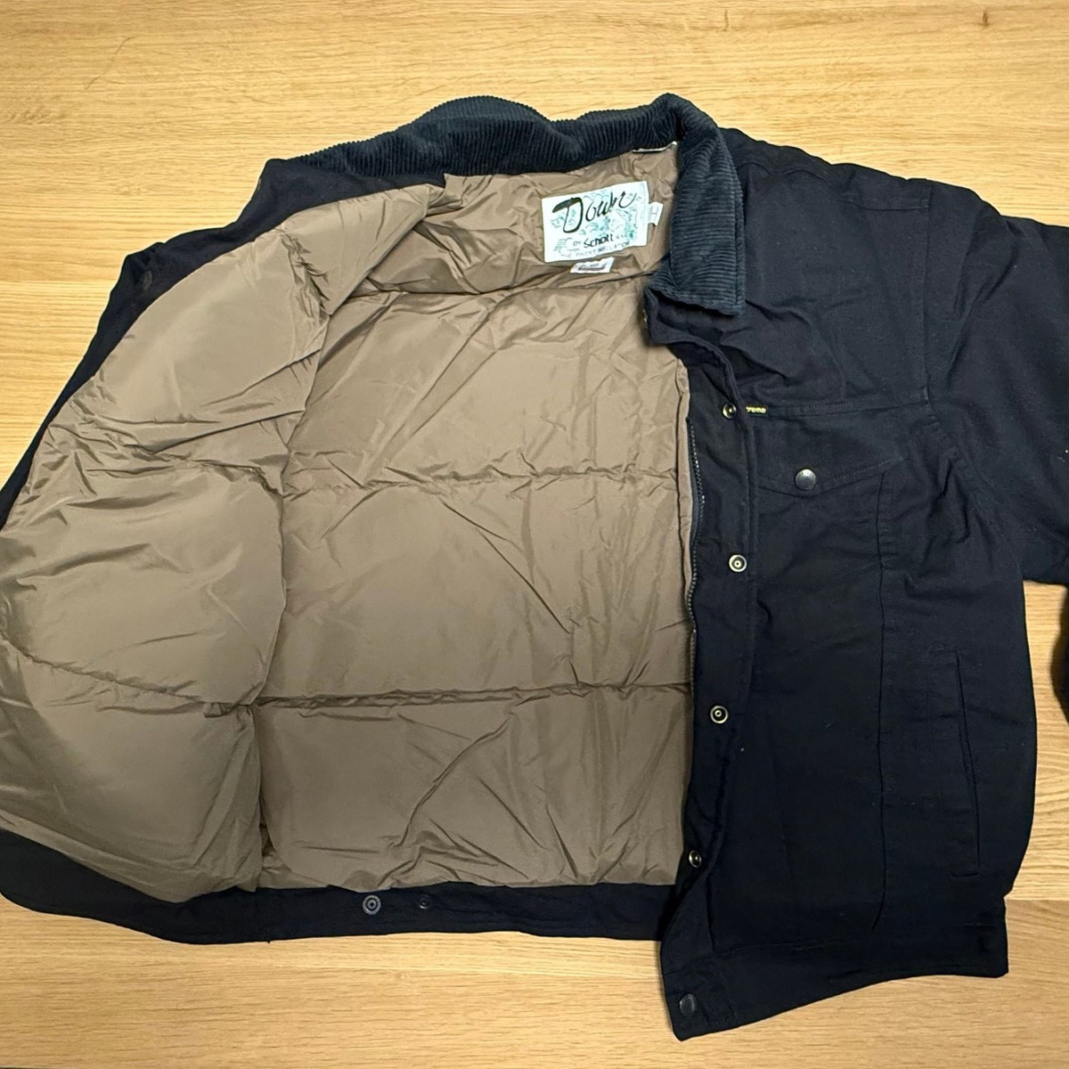 ジャケット・アウター Supreme Schott CanvasDown Trucker Jacket Supreme Schott Canvas Down Trucker Jacket Black Men's - FW22 - US