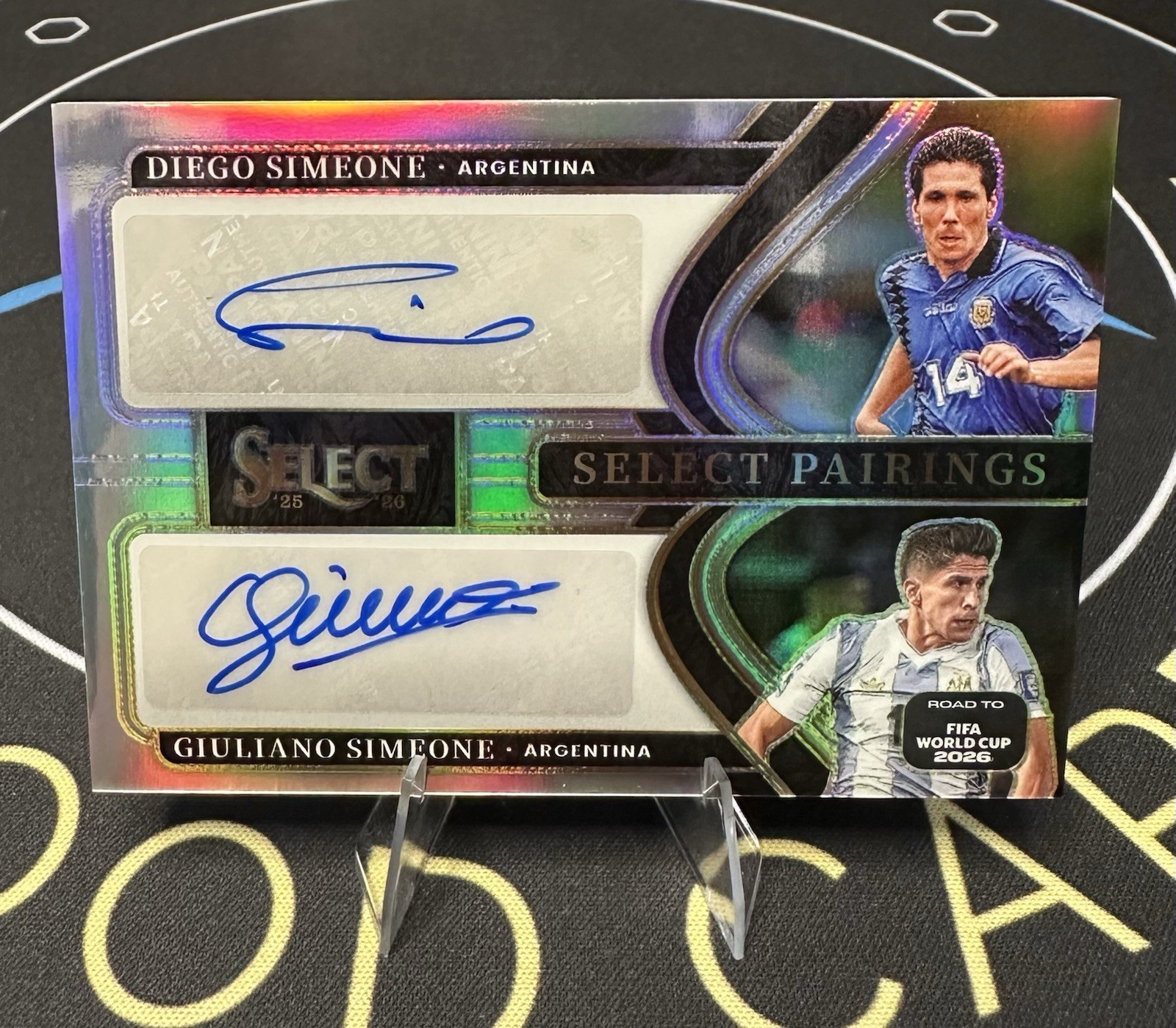 2025-26 Panini Select FIFA World Cup Diego & Giuliano Simeone Dual Auto