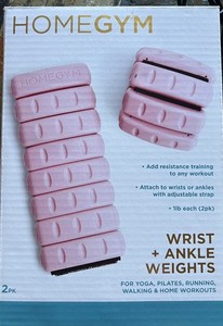 Wrist or Ankle Weights wearable, Resistance Bands (Pink) &hand devices BRAND NEW