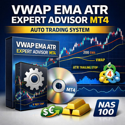 VWAP EMA ATR Trading Expert Advisor MT4   Auto Trading Strategy Forex Gold