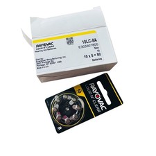 Rayovac Loud N' Clear Size 10 Hearing Aid Batteries 80 Batteries