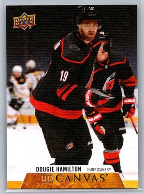 2020-21 Upper Deck #C137 Dougie Hamilton UD Canvas Carolina Hurricanes