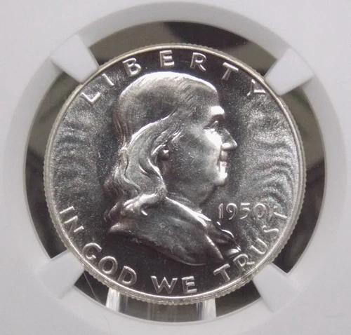1950 Proof *FRANKLIN* Silver Half Dollar 50c NGC PF66 #003 GEM Proof ECC&C, Inc.