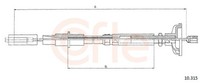 Cofle Kupplungsseil Kupplungszug 10.315 FüR 14 Vw Caddy Golf 17 16 Jetta 155 1