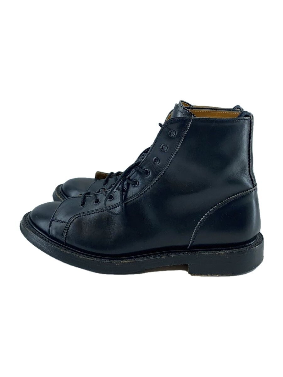 Tricker'S Monkey Boots Lace Up Boots Uk10.5 Blk Leather Tricker'S Monkey Boots Lace Up Boots Uk10.5 Blk Leather