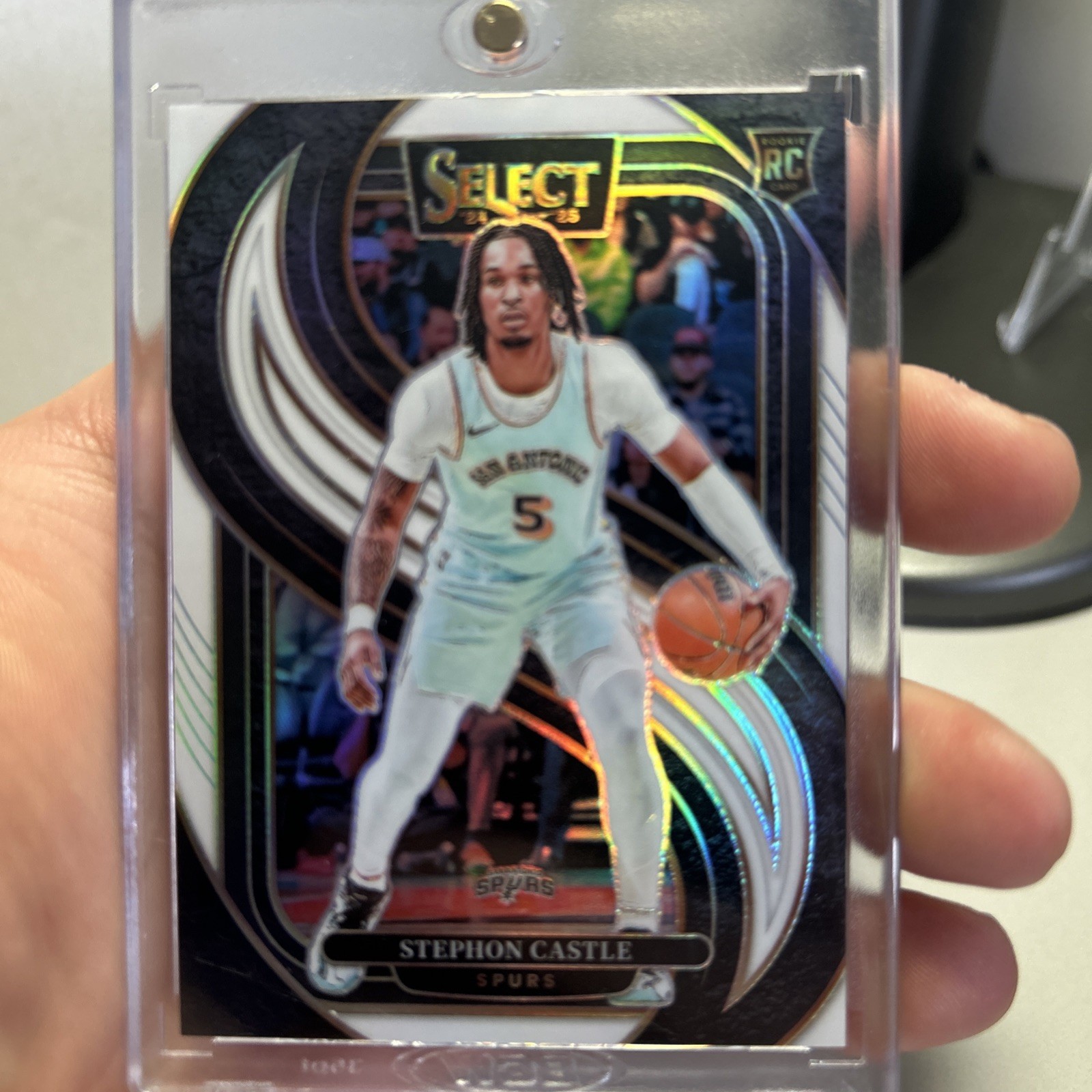 2024-25 Panini Select Stephon Castle #175 Premier Level White Rookie RC /149