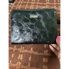 MICHE Black Faux Patent Leather Wallet Clutch...