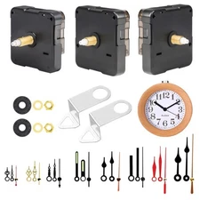 3 PCS DIY Clock Movement set with 8 Pointer Sets, for 2–12mm Panels Repair Kit