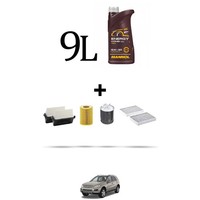 Hoffcar Set Service 4 Filter Und 9L ÖL FüR Mercedes Classe M (W164) 350 CDI