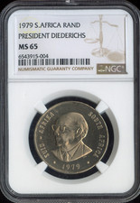 1979 South Africa 1 Rand NGC MS65 Pres. Diederichs Quality