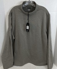 Greg Norman Collection Gray Fleece 1/4 Zip Sweatshirt Men's Size XL w/Tags