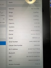 Apple iPad 4th Generation A1460 MD522LL/A 16 GB, Wi-Fi  4G, 9.7 in - Black