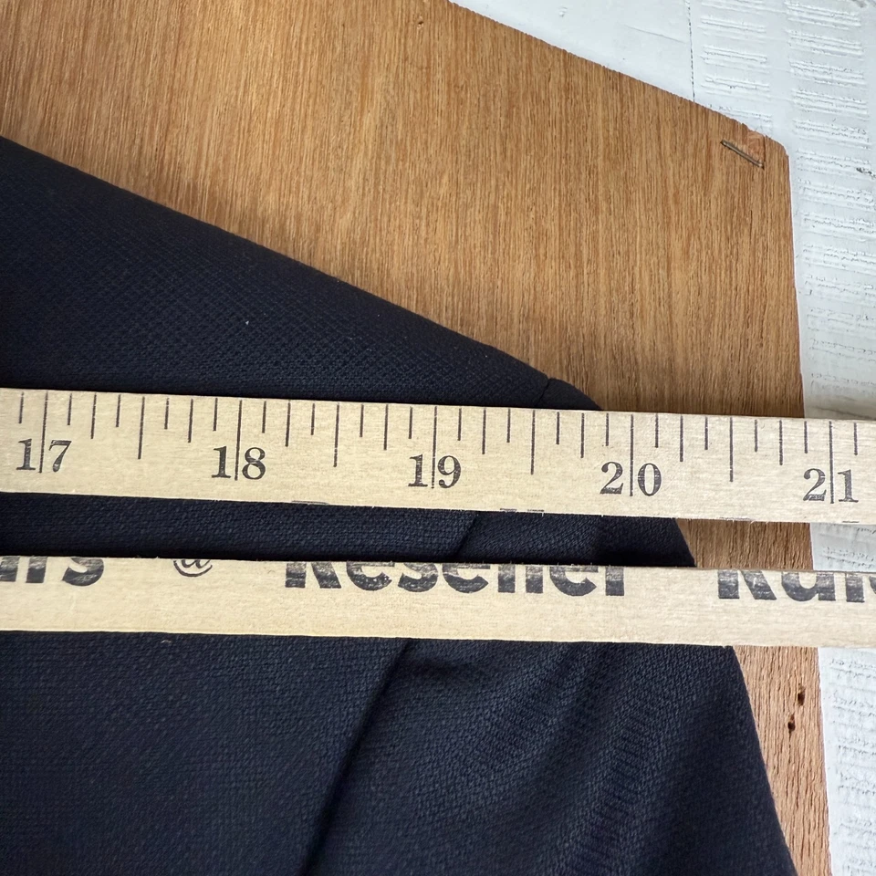 Jos A Bank Suit Mens 44L Midnight NAvy Blue 2 Button 100% Wool Pants 38x33 Pleat - Image 4 of 4