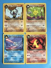 Pokemon Team Rocket Dark Machoke #40 + Primeape #43 + Rapidash #44 + Golduck #37