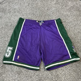Vintage Reebok Milwaukee Bucks Game Worn Shorts #15 Ronald Murray