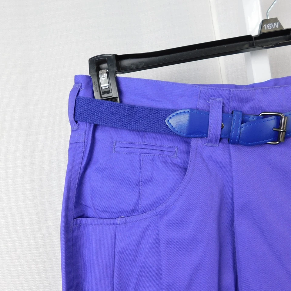 Vintage 80s Deadstock P.S. Gitano Tapered Chino Pants 20 Short, Purple #4291 - Image 3 of 4