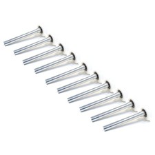  Pack of 10 2" Capped Nylon Garage Door Rollers with 4" Stem  13-Ball Bearing