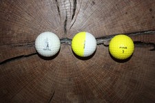 VINTAGE YELLOW AND WHITE PING GOLF BALLS ARIZONA CLASSIC