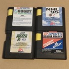 4 x Mega drive Cart Only Sports Bundle EA Fifa Rugby NHL 95 Double Header