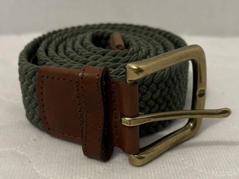 90'S LL Bean ベルト USA製 (VINTAGE) 90s USA製 L.L.Bean レザーベルト 茶 32☆287 - Sixpacjoe Web Shop