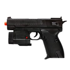 UKARMS M210AF Airsoft Spring Pistol w/ Laser  Flashlight 125 Fps - Black