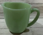 Vintage Fire King Jadeite Small Cream Milk Pitcher Pour Spout & Handle Ovenware