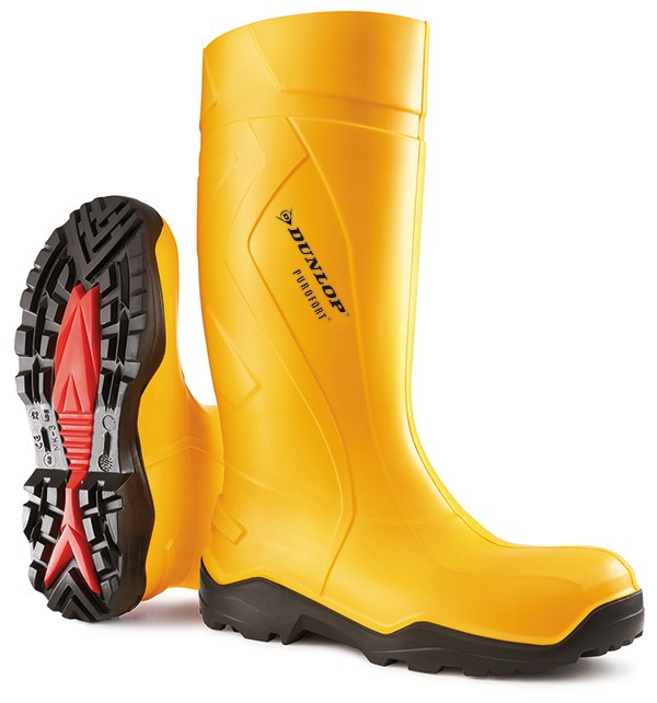 Dunlop Purofort +Full Safety Wellingtons Yellow Size 11