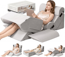 9PCS Orthopedic Bed Wedge Pillow Set for after Surgery Recovery, Body Positioner